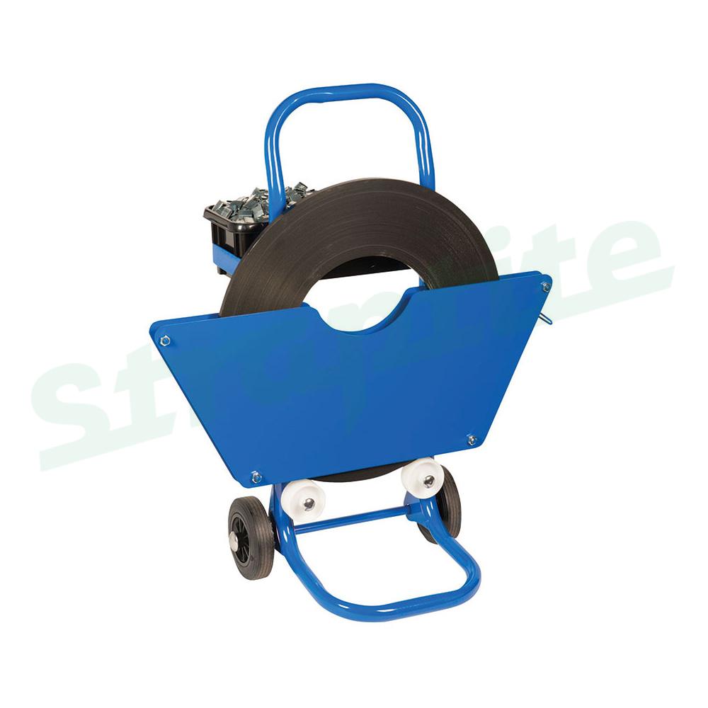 Ribbon Wound Steel Banding Dispensing Trolley StrapTite